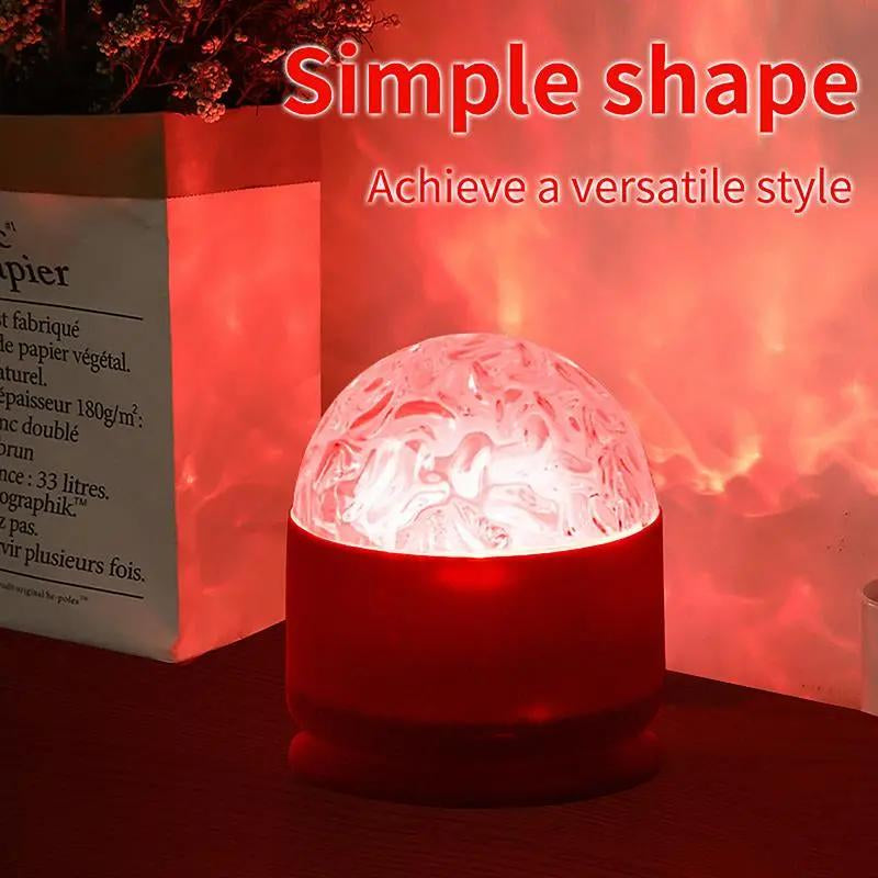 2 Scene -Ocean Wave & 3D Water Rippleprojector Light-16-Color round Lamp Withcontrol, Relaxation & Romantic Night Ambience Tiktokshopbacktoschool.
